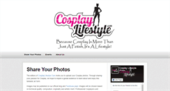 Desktop Screenshot of cosplaylifestyle.com