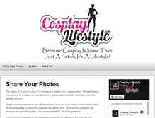 Tablet Screenshot of cosplaylifestyle.com